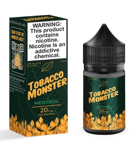 Menthol Tobacco Monster Salt Series by Jam Monster...