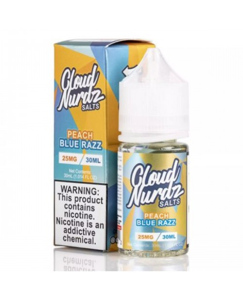 Peach Blue Razz by Cloud Nurdz Salts TFN Tobacco-F...