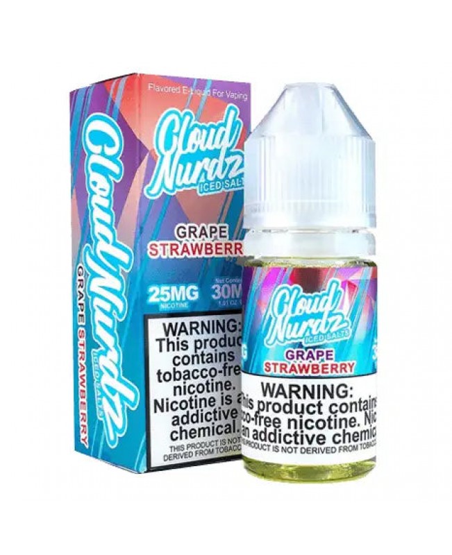 Grape Strawberry Iced by Cloud Nurdz Salts TFN Tobacco-Free Nicotine - 30ml