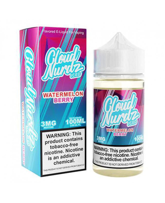 Watermelon Berry Iced by Cloud Nurdz TFN Tobacco Free Nicotine - 100ml