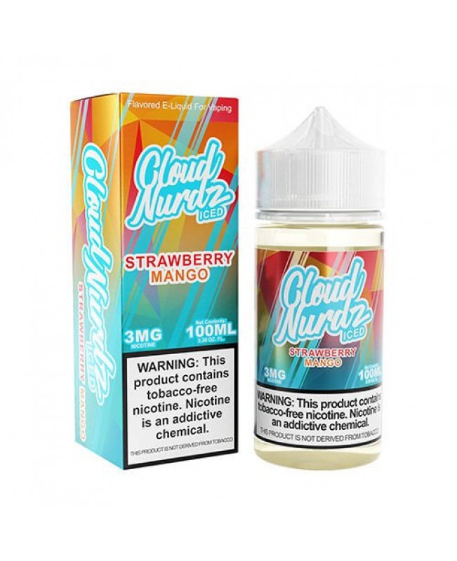 Strawberry Mango Iced by Cloud Nurdz TFN Tobacco Free Nicotine - 100ml