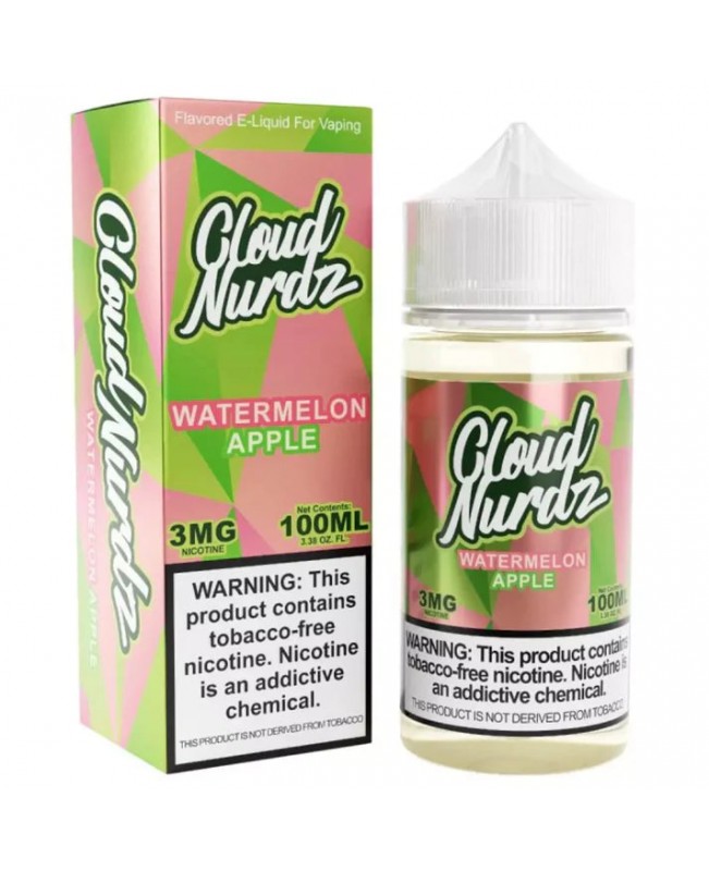 Watermelon Apple by Cloud Nurdz TFN Tobacco-Free Nicotine - 100ml