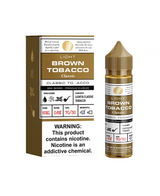 Light Classic Brown Tobacco by Glas Bsx - 60ml