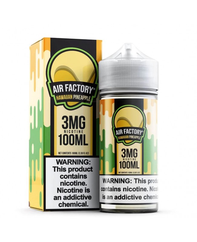 Air Factory E-Liquid Tobacco Free Nicotine (TFN) 100mL - Hawaiian Pineapple (Pineapple Whip)