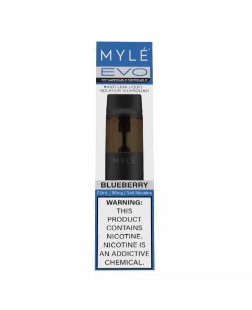 Myle Evo Rechargeable Disposable 2500 Puffs - Blue...