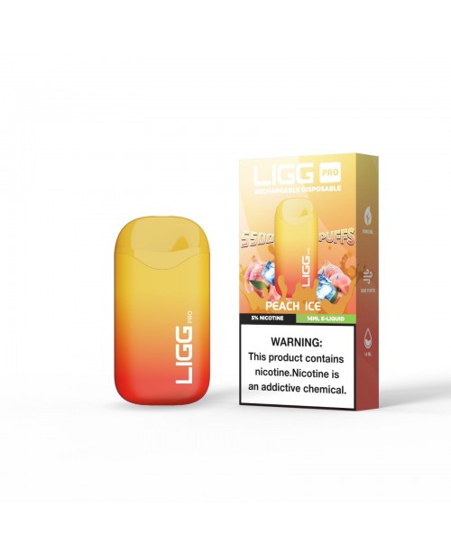 Ligg Pro 5500 Puffs Disposable Vape - Peach Ice