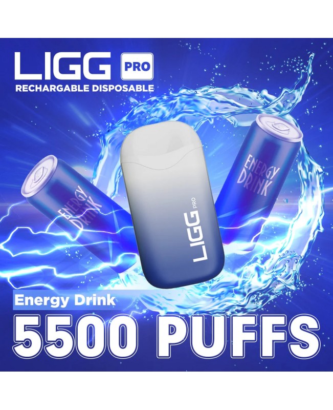 Ligg Pro 5500 Puffs Disposable Vape - Energy Drink