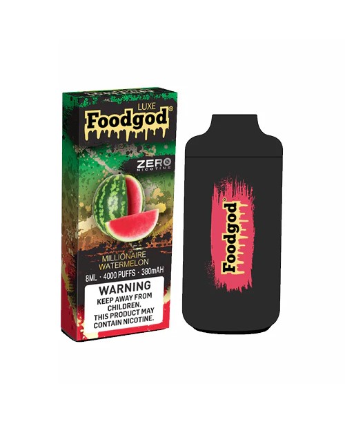Foodgod Luxe Zero Nicotine Disposable 4000 Puffs 0...
