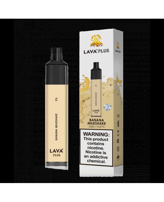 Lava Plus 2000 Puffs Disposable - Banana Milkshake